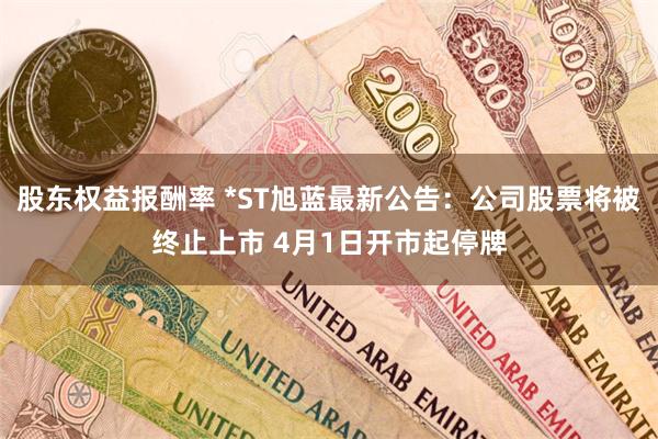 股东权益报酬率 *ST旭蓝最新公告：公司股票将被终止上市 4月1日开市起停牌